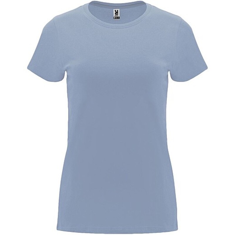 Dámské tričko s krátkým rukávem, ROLY CAPRI, světle modrá, 3XL
