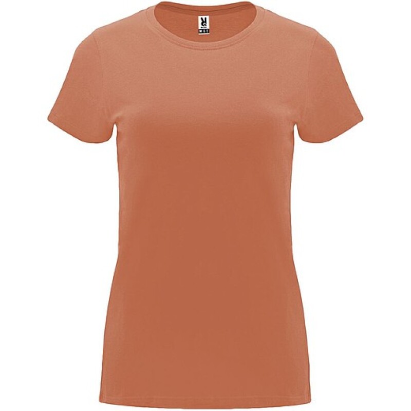 Dámské tričko s krátkým rukávem, ROLY CAPRI, světle oranžová, vel. XL