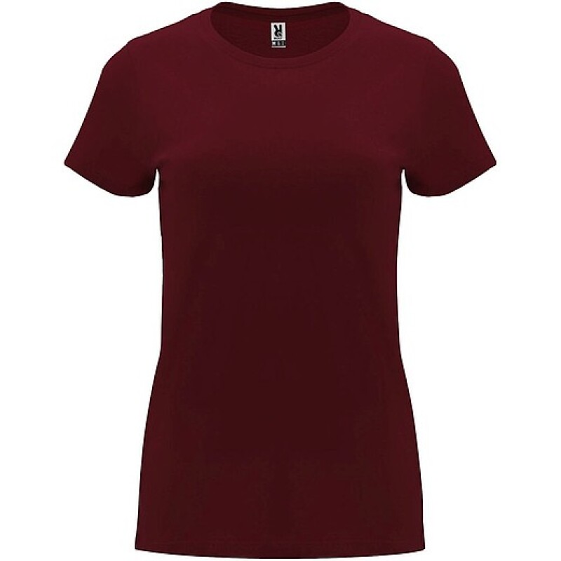 Dámské tričko s krátkým rukávem, ROLY CAPRI, vínová, vel. 3XL