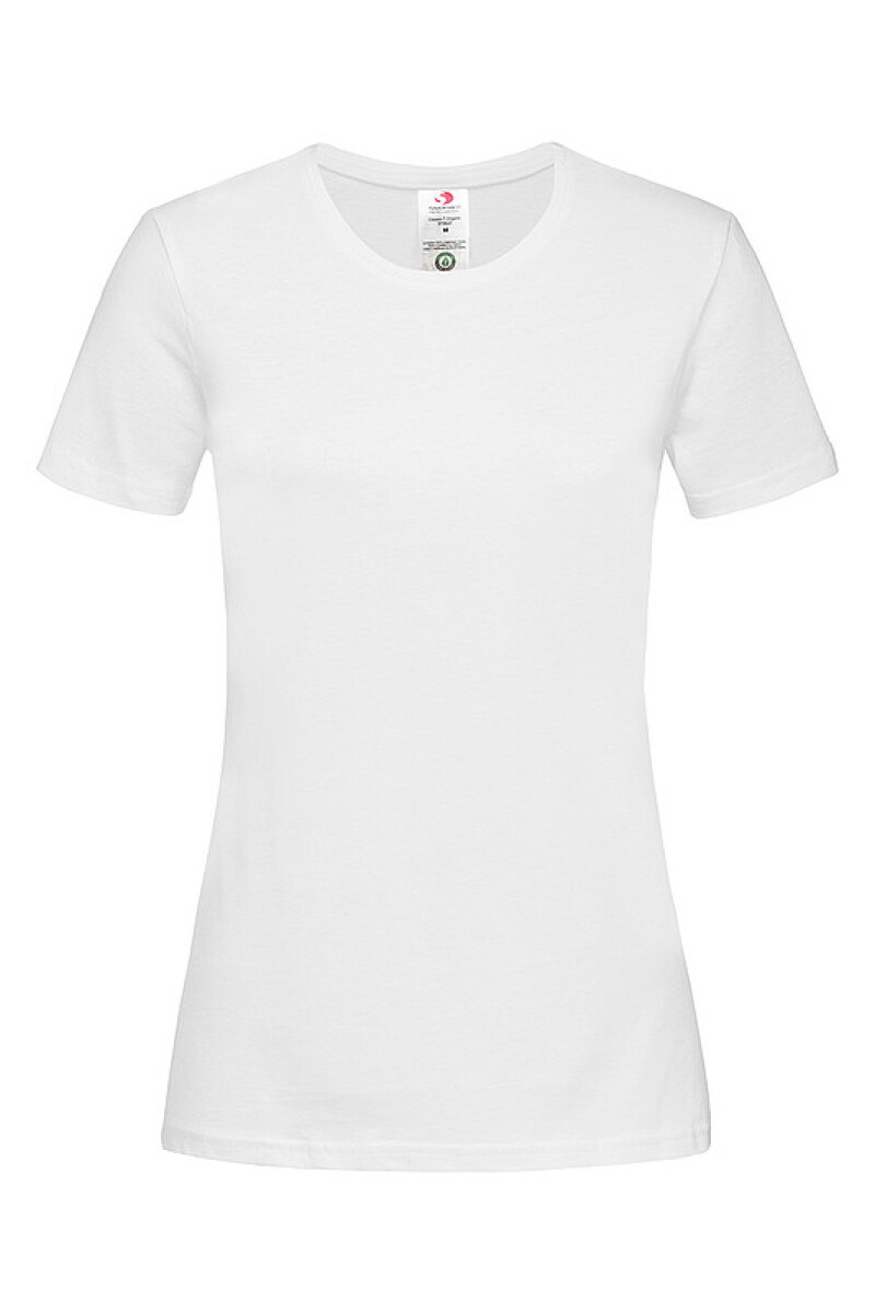 Dámské tričko STEDMAN CLASSIC-T ORGANIC WOMEN z bio bavlny, bílá, S