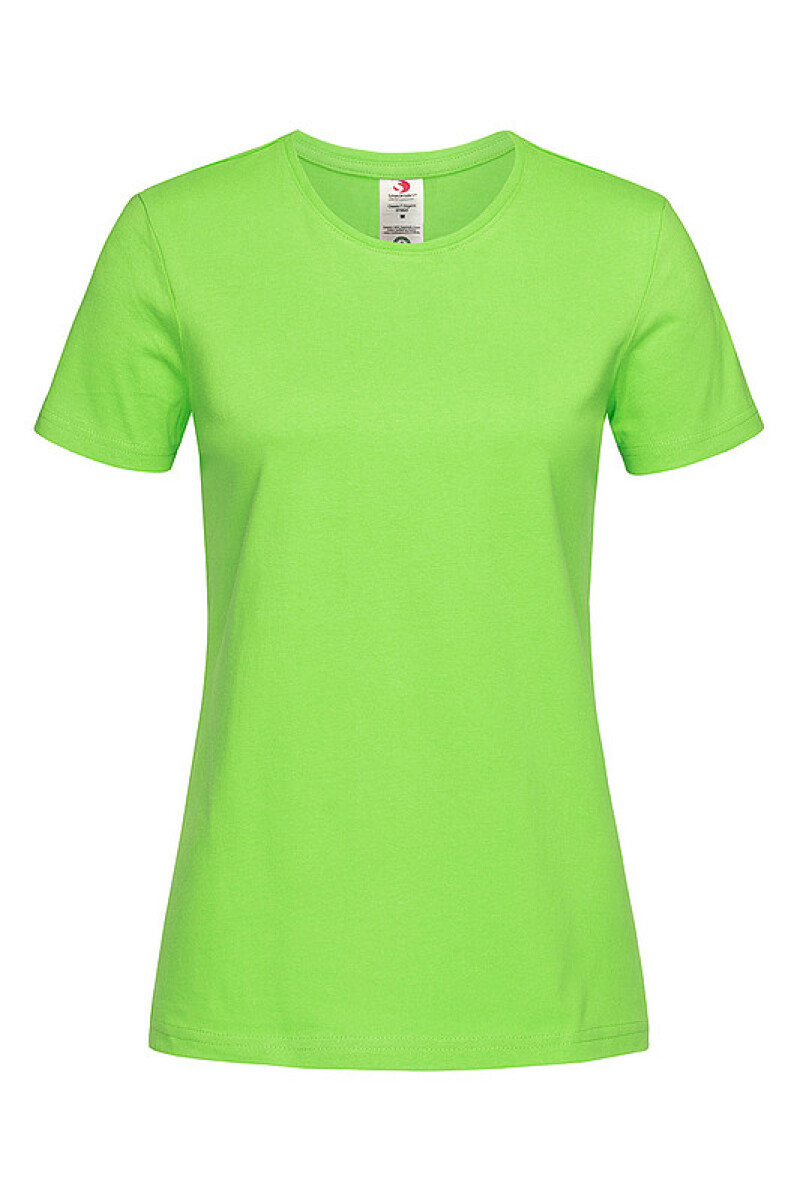 Dámské tričko STEDMAN CLASSIC -T ORGANIC WOMEN z bio bavlny, jasně zelená M