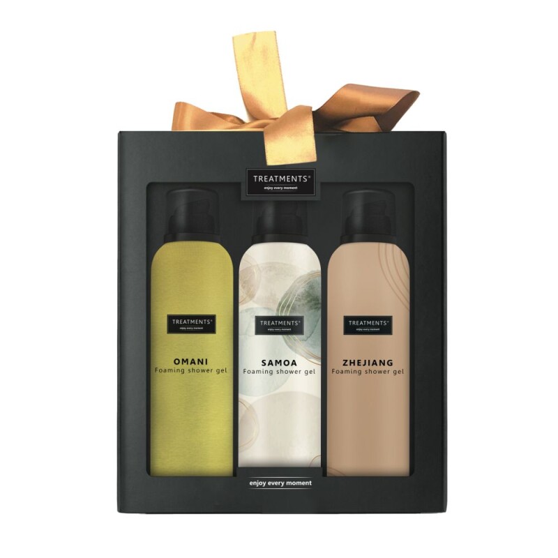 Dárkový set 3 sprchových pěn (200 ml) TREATMENTS® Giftbox Foaming Extravagance - Elements
