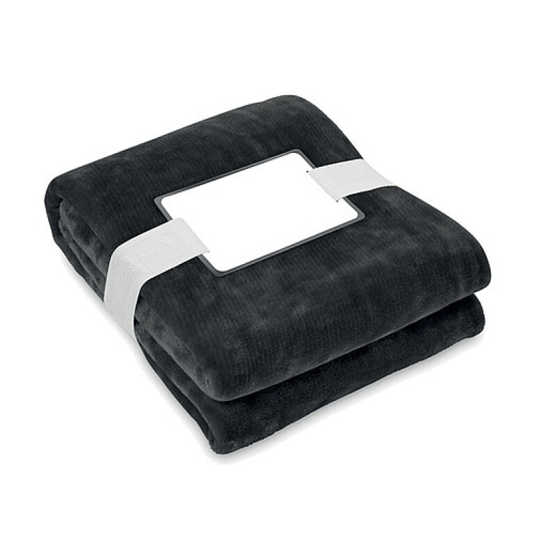 Deka 120x150cm, RPET fleece, černá
