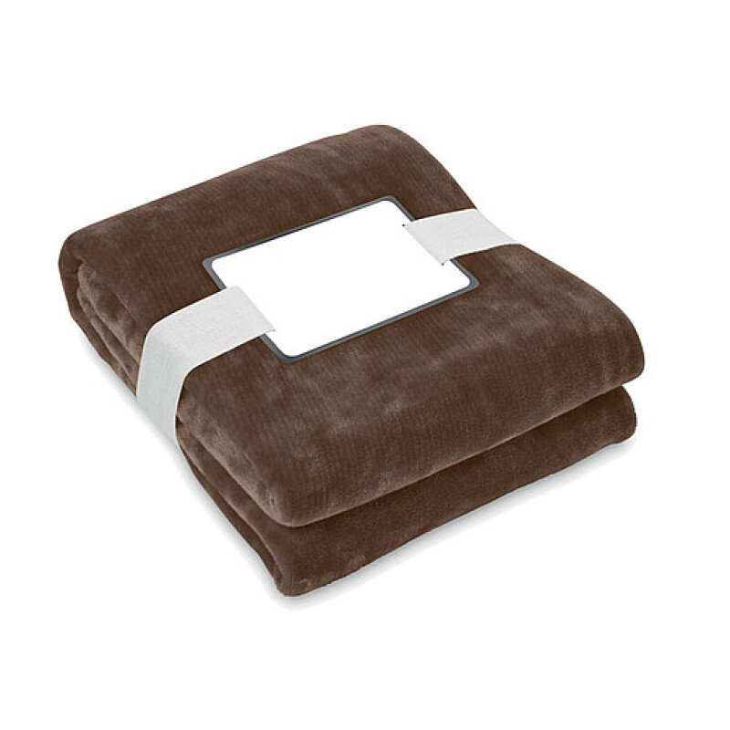 Deka 120x150cm, RPET fleece, hnědá