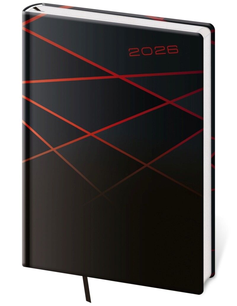Diář denní A5 Vario - 1 RED LINES2027
