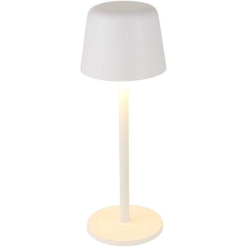 Dobíjecí stmívatelná stolní lampa se 3 režimy svícení, bílá