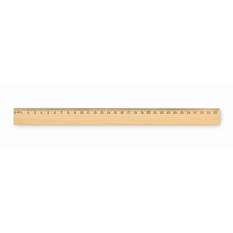 Dřevěné pravítko 30 cm, béžová