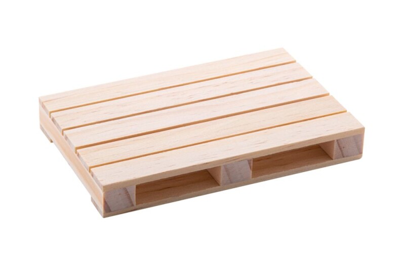 Dřevěný podtácek ve tvaru mini palety