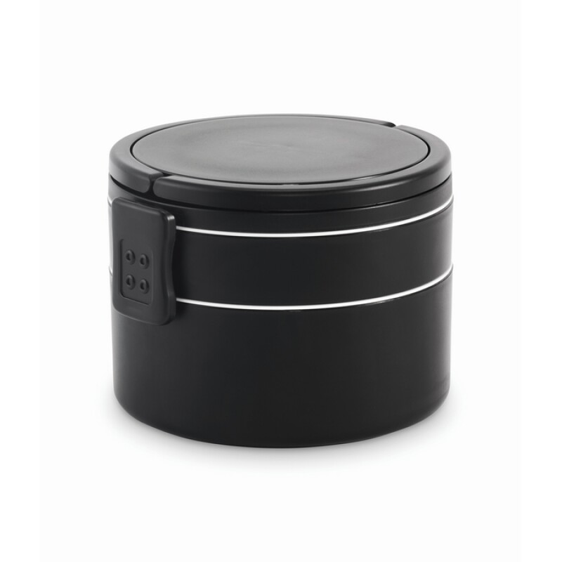 Dvoupatrový box na oběd 950 ml, černá