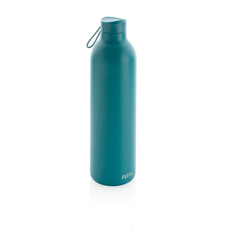 LARNAKA Vakuová termoska z recyklované nerezové oceli, 1000 ml, tyrkysová