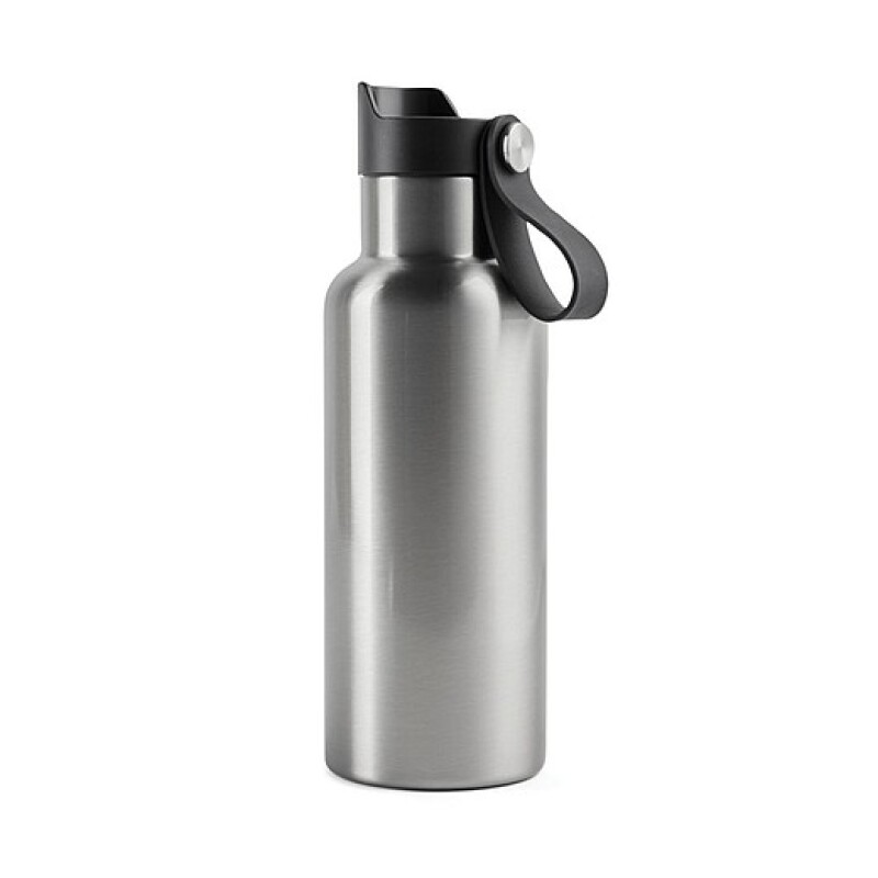 Dvoustěnná láhev na pití 500ml, stříbrná