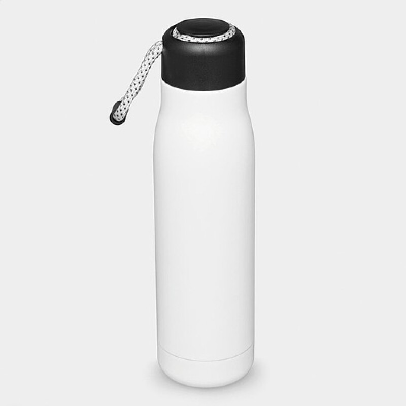 DALAGO Dvoustěnná termoska z nerezové oceli s poutkem, 500 ml, bílá