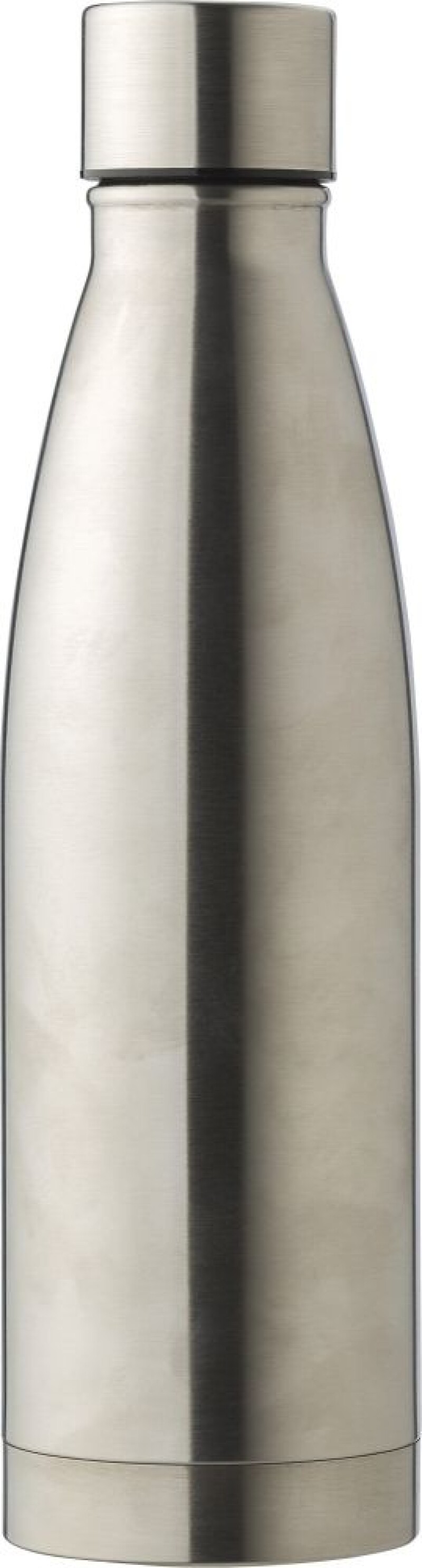 Dvoustěnná nerezová láhev na pití, 500ml, stříbrná
