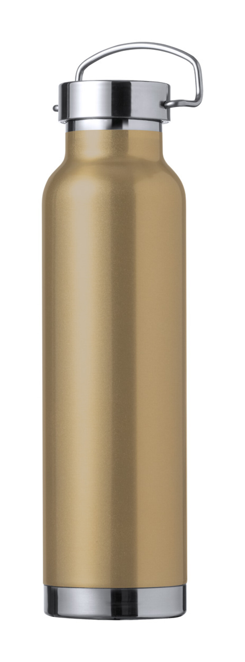 Dvoustěnná nerezová termoska, 650ml, s měděnou izolací, zlatá