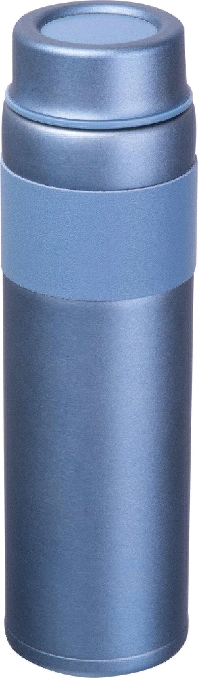 Dvoustěnná vakuová nerezová termoska 600 ml, světle modrá
