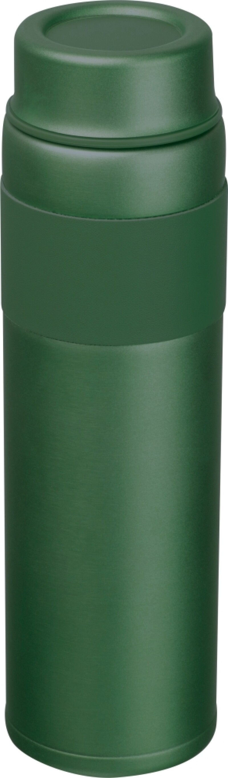 Dvoustěnná vakuová nerezová termoska 600 ml, tmavě zelená