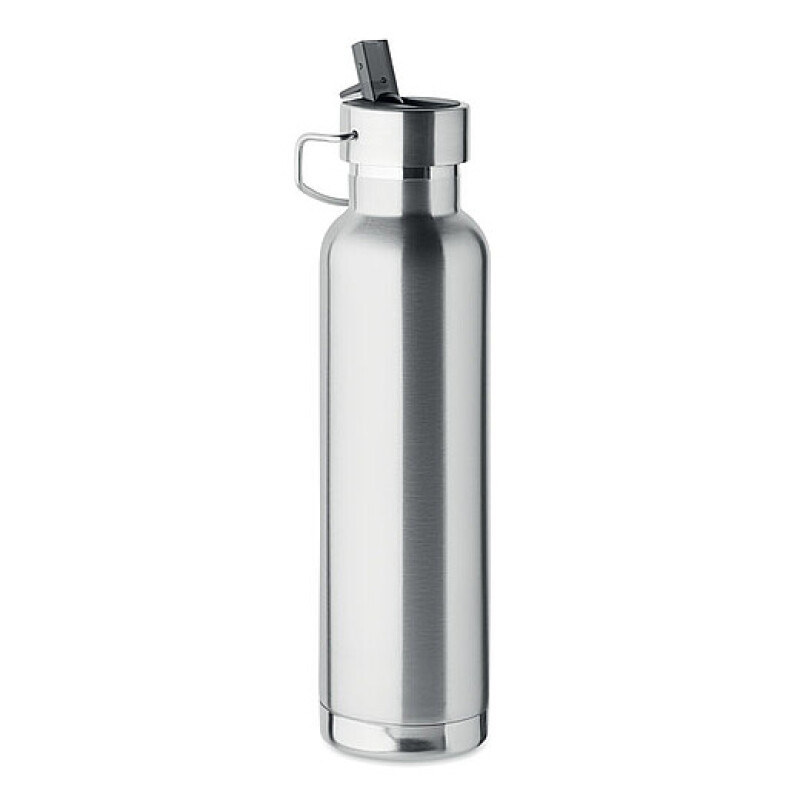 Dvoustěnná vakuově izolovaná láhev 660 ml, stříbrná