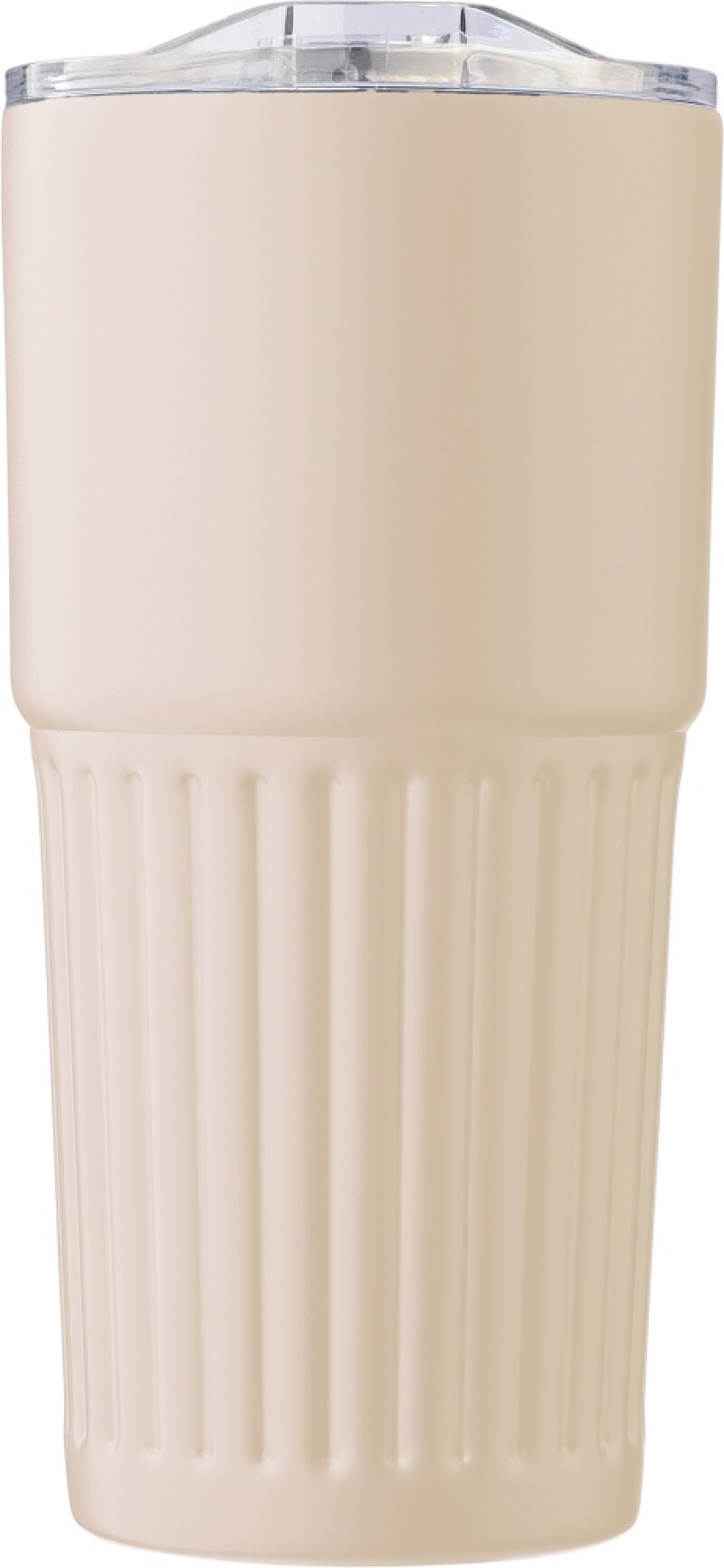 Dvoustěnný termohrnek z recyklované nerezové oceli 500 ml, béžová