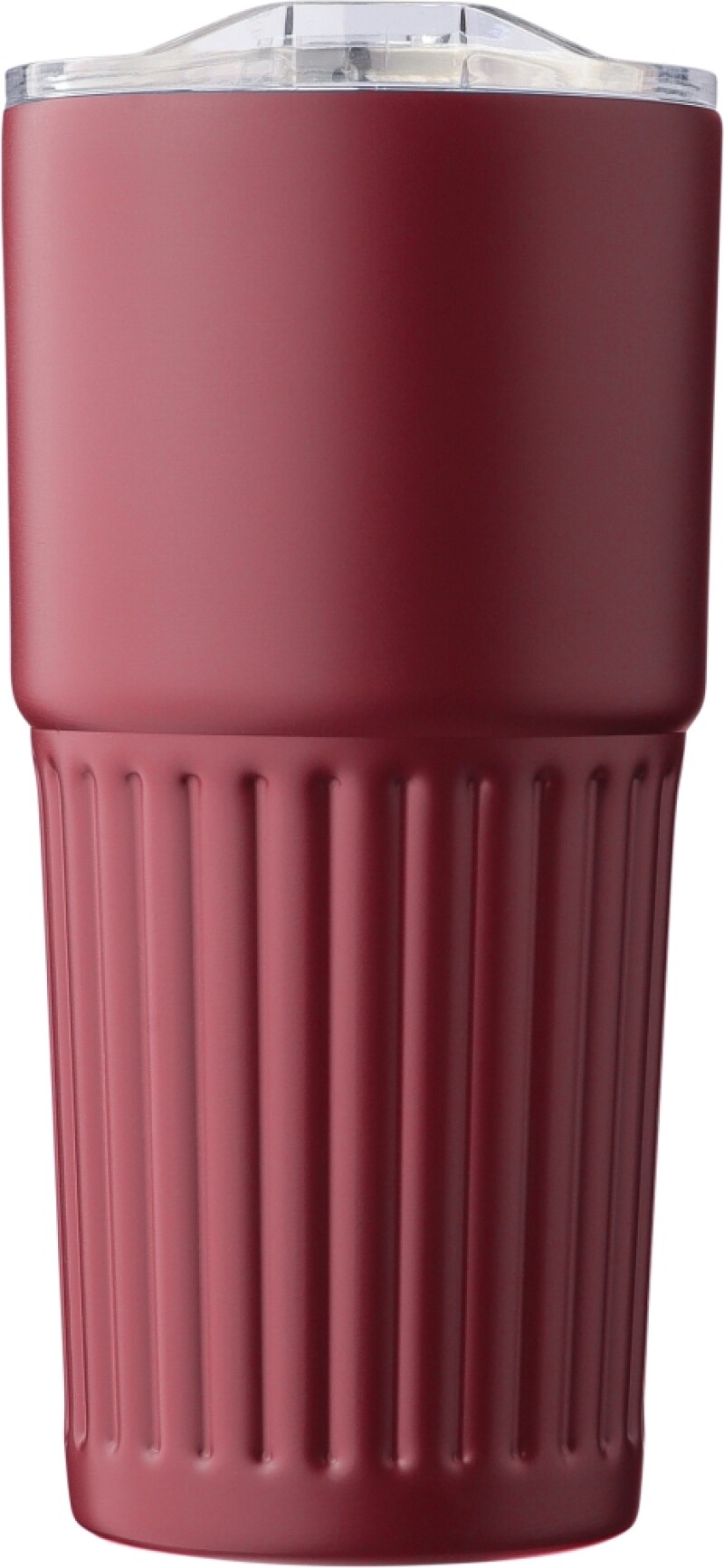 Dvoustěnný termohrnek z recyklované nerezové oceli 500 ml, vínová
