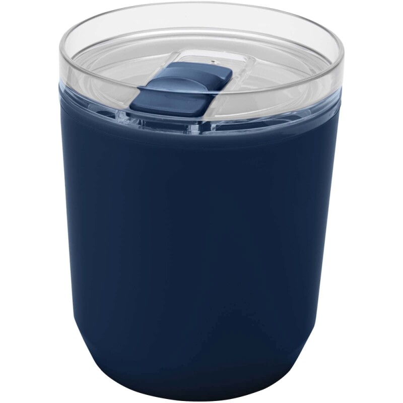 Dvoustěnný kelímek z recyklovaného plastu 180 ml, námořní modrá
