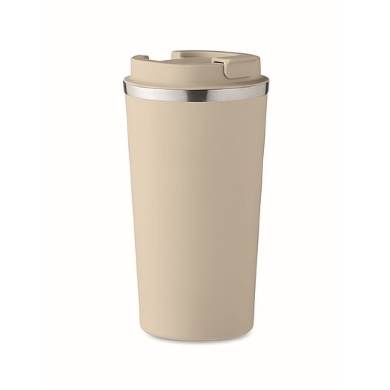 Dvoustěnný nerezový termohrnek, 510ml, béžový
