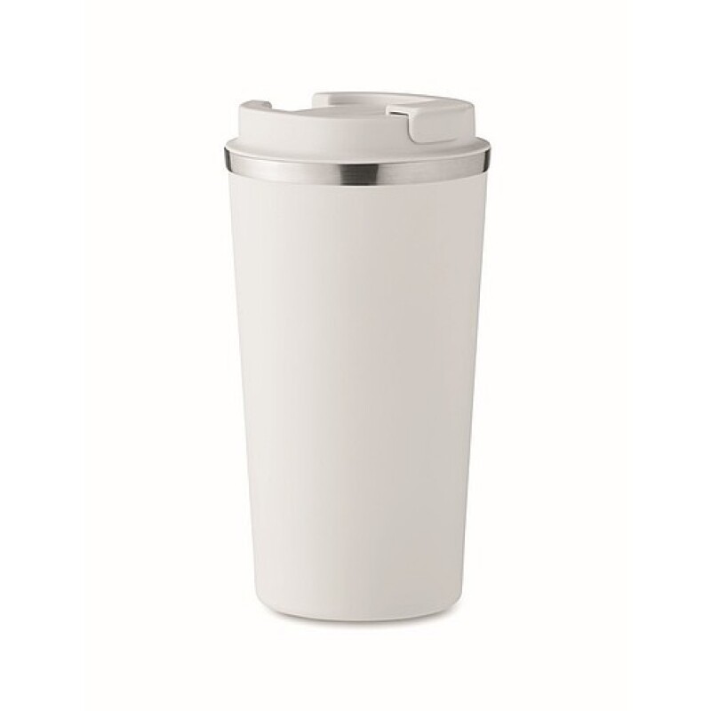 Dvoustěnný nerezový termohrnek, 510ml, bílý