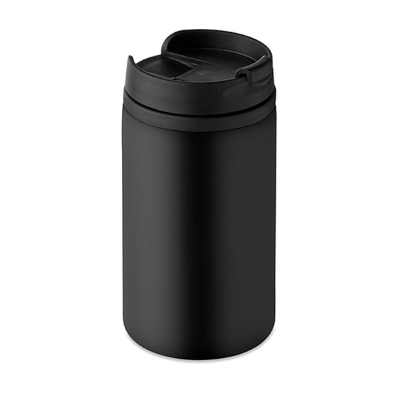 Dvoustěnný termohrnek, objem 250 ml, černý