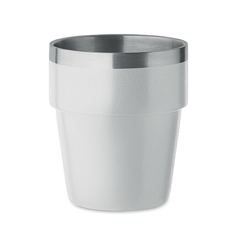 Dvoustěnný pohárek 250 ml, bílá