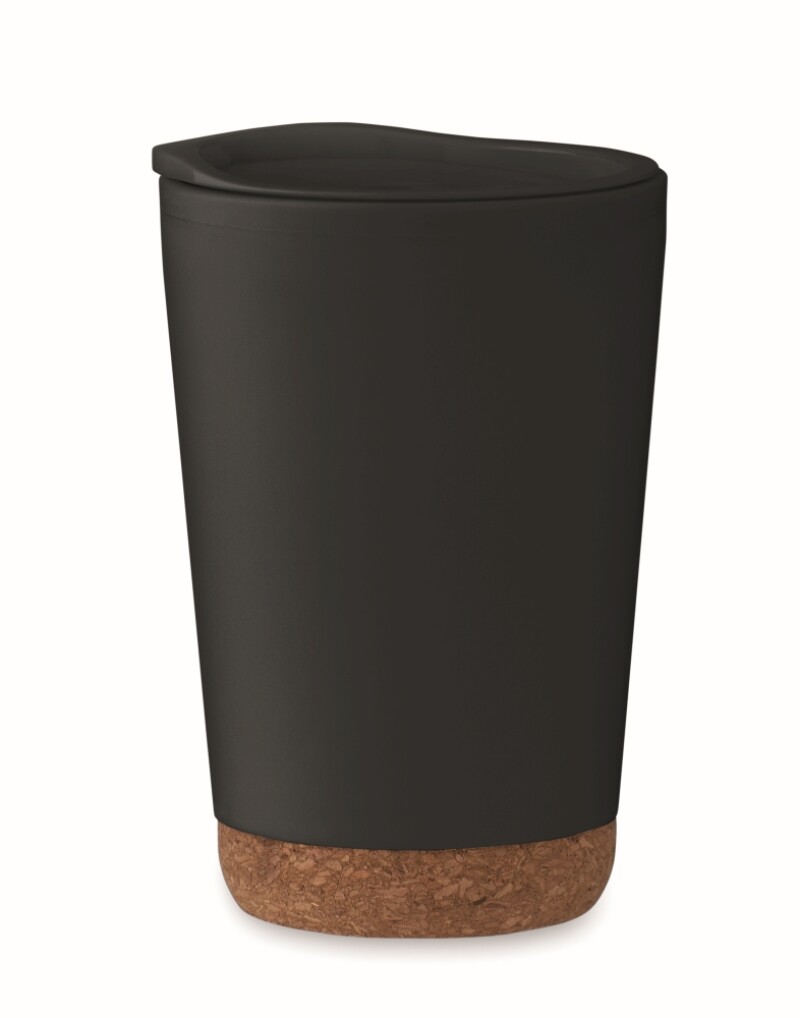 Dvoustěnný termohrnek 300 ml, černá
