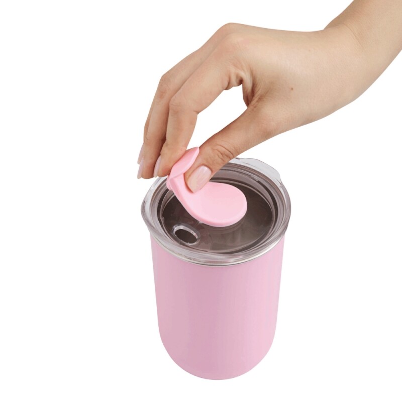 Dvoustěnný termohrnek 350 ml, růžová