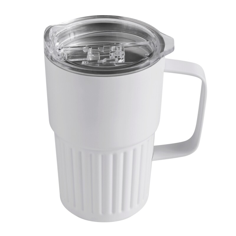 Dvoustěnný vakuový termohrnek 450 ml, bílá