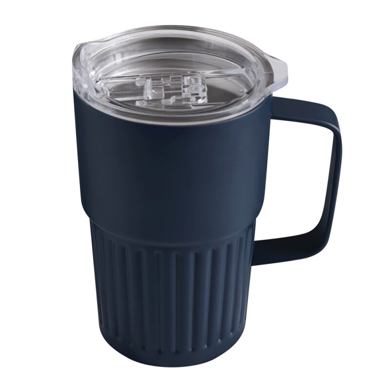 Dvoustěnný vakuový termohrnek 450 ml, modrá