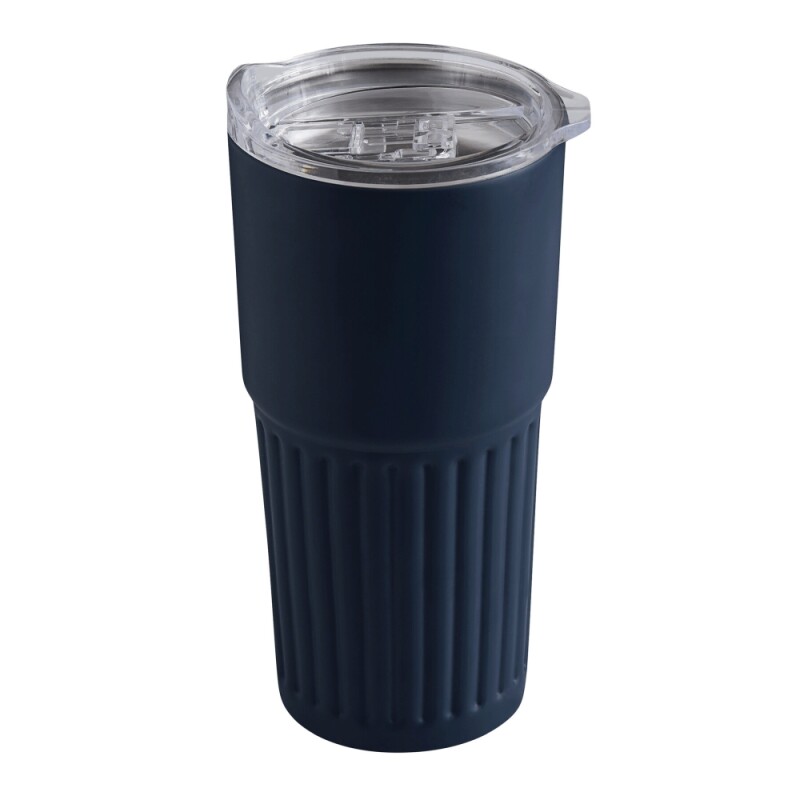 Dvoustěnný vakuový termohrnek 600 ml, modrá