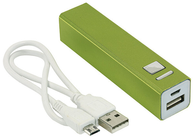 ENDURANCE Powerbanka s kapacitou 2200mAh, zelená