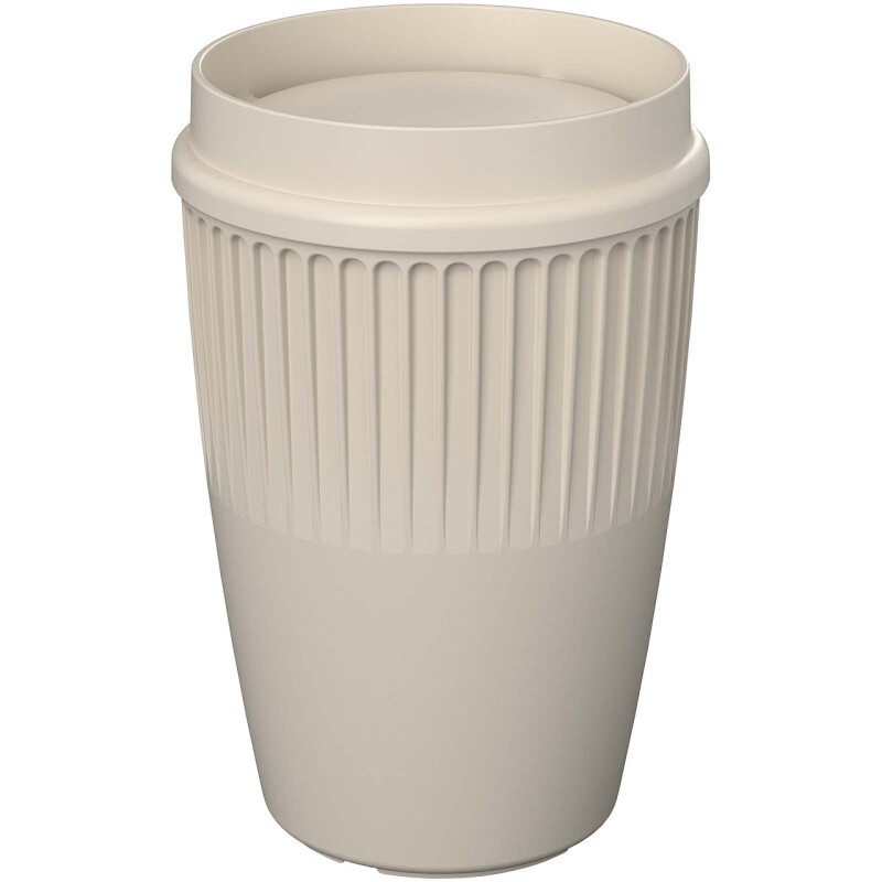 Hrnek s 360° víčkem 350 ml, béžová