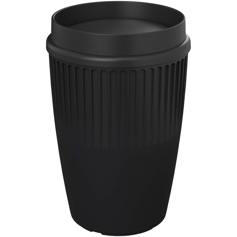 Hrnek s 360° víčkem 350 ml, černá