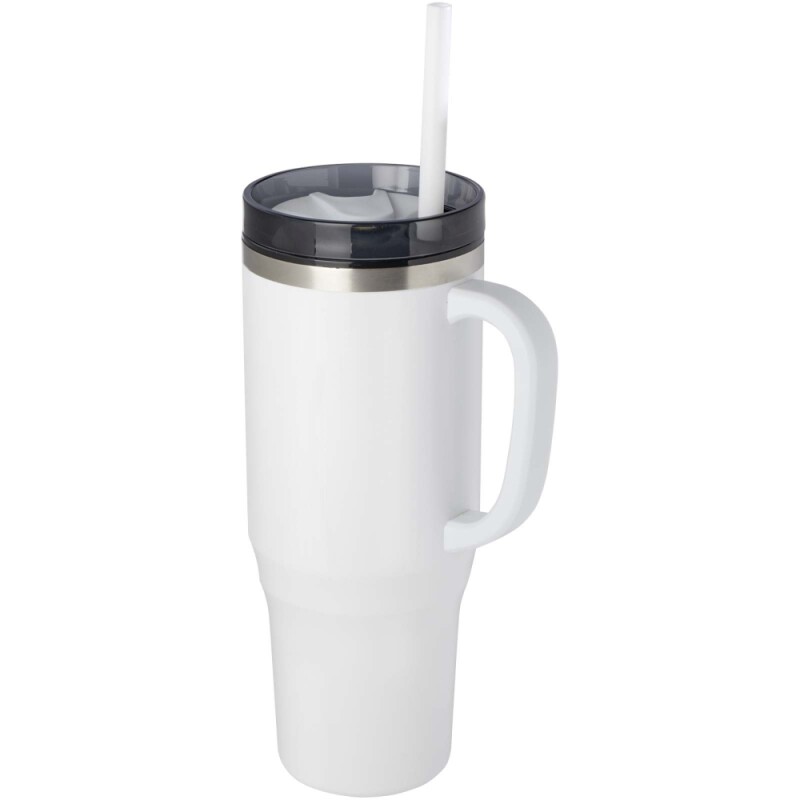 Hrnek s brčkem 1200ml, bílá