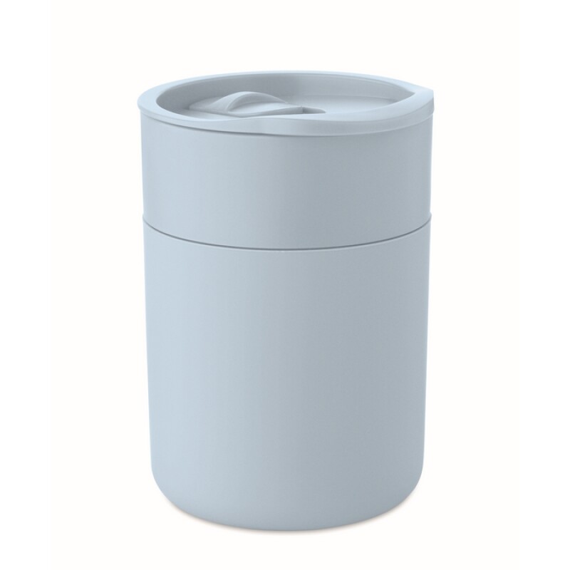 Hrnek se silikonovým návlekem, 330ml, jemně modrá