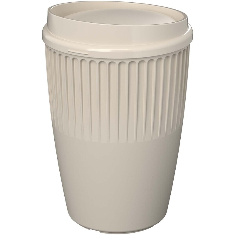 Hrnek z recyklovaného plastu 350 ml, béžová