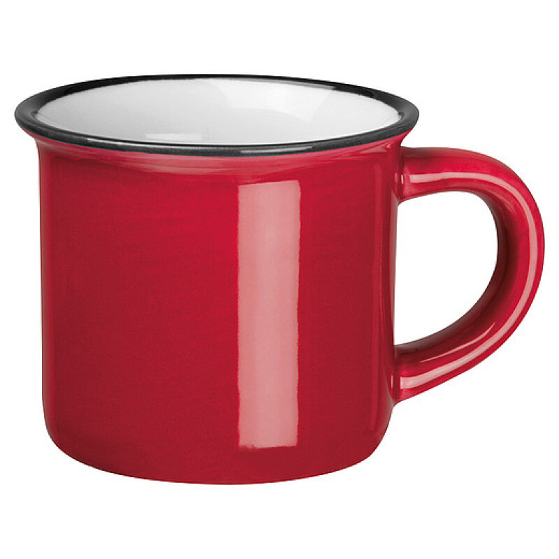 YAMAN Malý hrníček na espresso, 60 ml, červená
