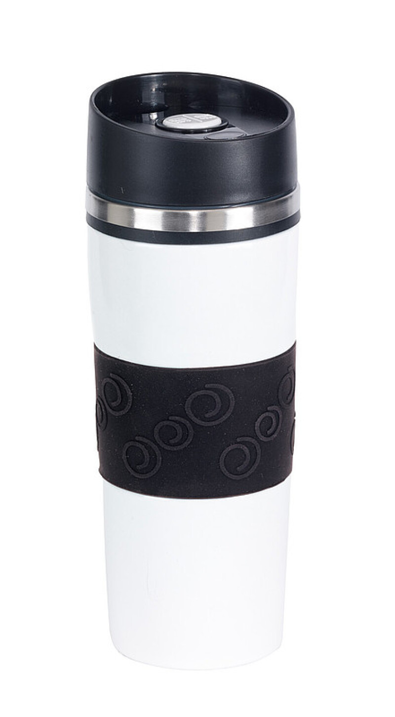 JAKOPEC Nerezový termohrnek o objemu 400ml, bílo černý