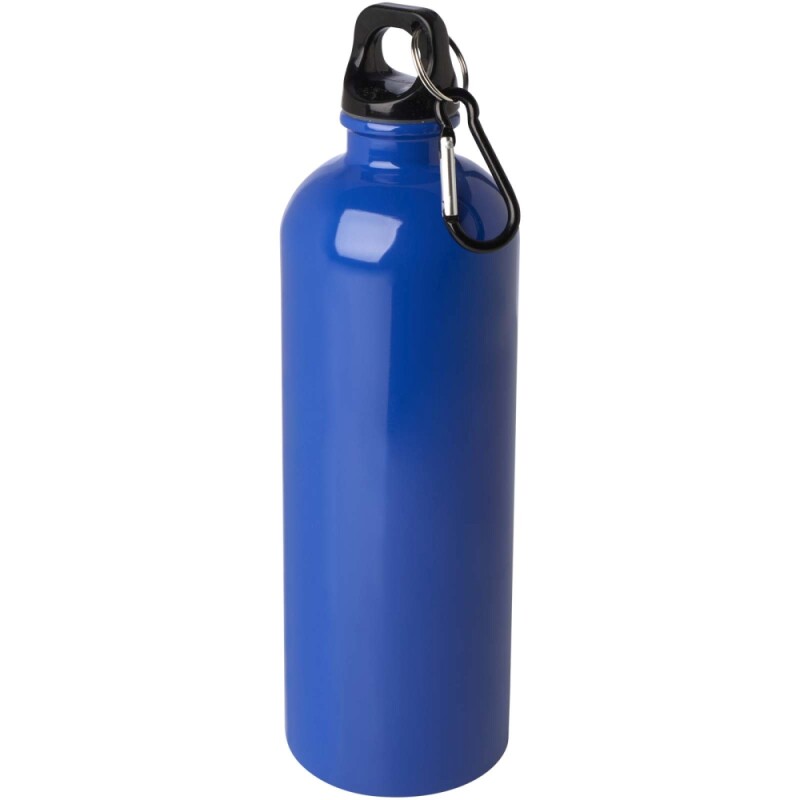 Jednostěnná láhev na vodu z nerezové oceli s karabinou 750ml, královská modrá