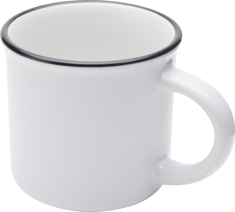 ARIKAN Keramický hrnek o objemu 240 ml, bílá