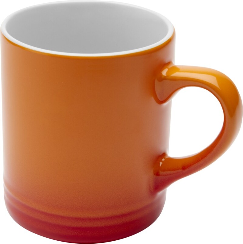YELDAN Keramický hrnek o objemu 330 ml, oranžová