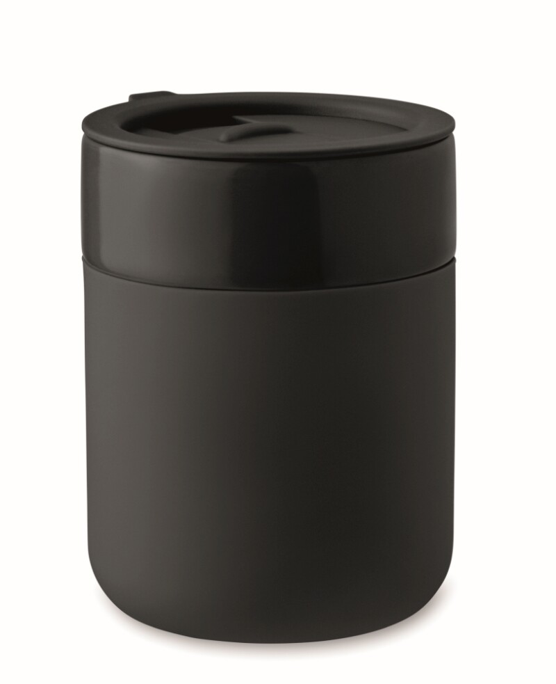 Keramický pohárek 330 ml, černá