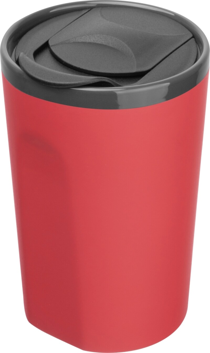 Keramický pohárek 400 ml, červená