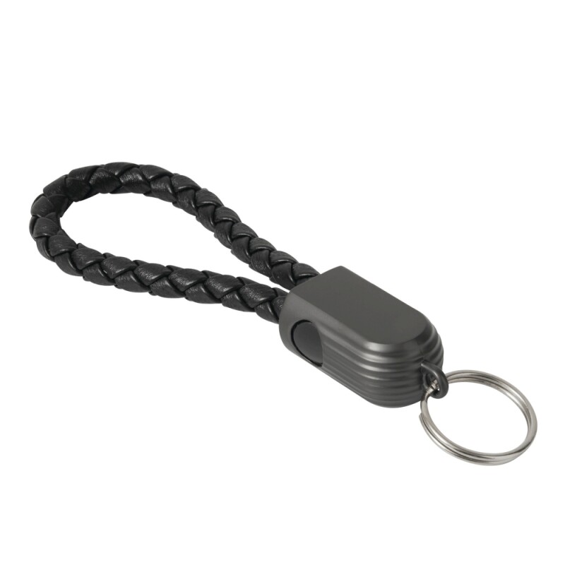 Klíčenka s kabelem pro nabíjení, černá