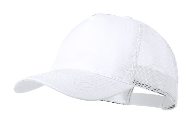 Kšiltovka se síťovanou zadní stranou, bílá