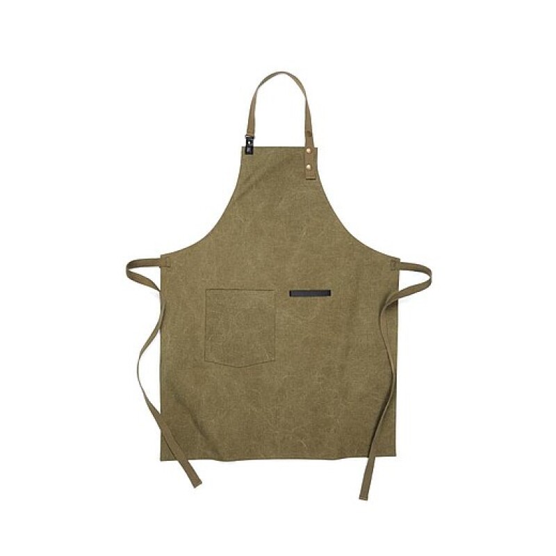 Kuchyňská zástěra z recyklovaných materiálů, zelená