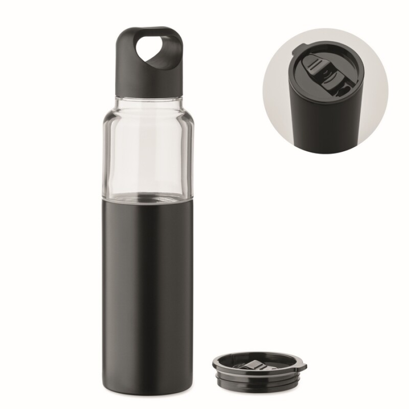 Láhev 2v1, 610 ml, černá
